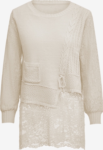 ZITHA Sweater in White: front
