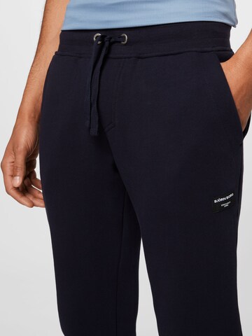 BJÖRN BORG Tapered Sports trousers 'CENTRE' in Blue