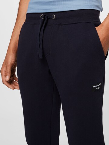 BJÖRN BORG Tapered Sportbroek 'CENTRE' in Blauw