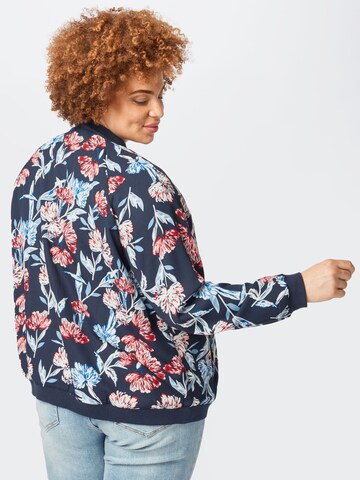 ABOUT YOU Curvy Between-season jacket 'Maja' in Blue