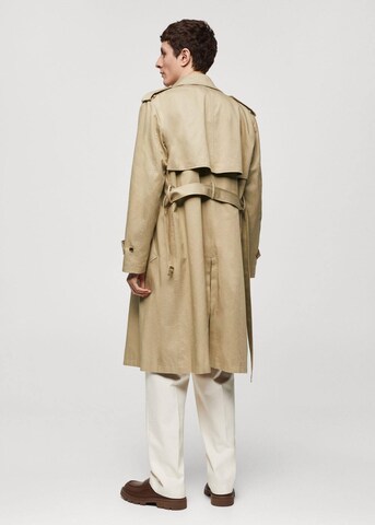 MANGO MAN Between-Seasons Coat 'Noto' in Beige