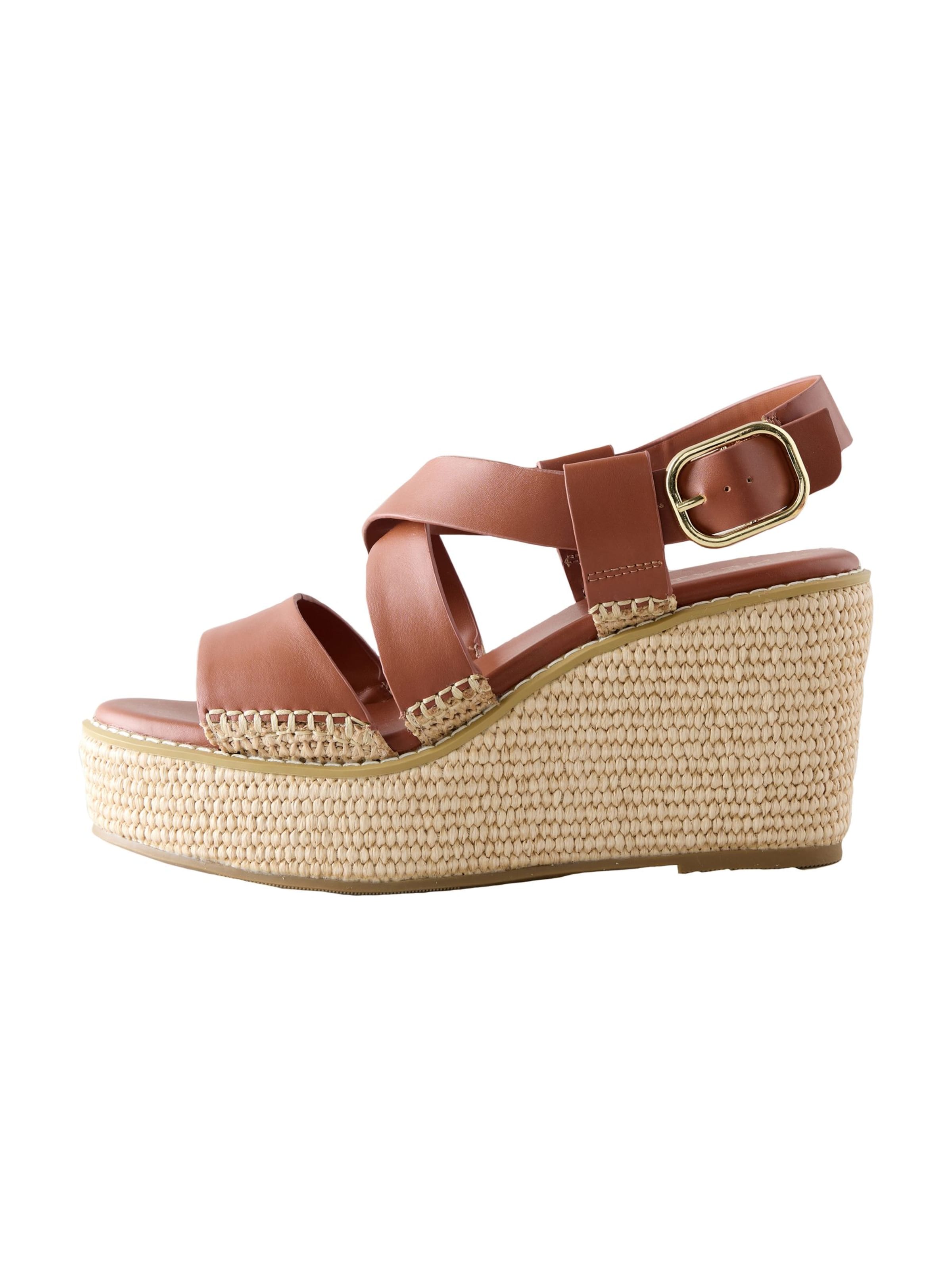 Next Sandaal 'Forever Comfort' in Bruin: voorkant