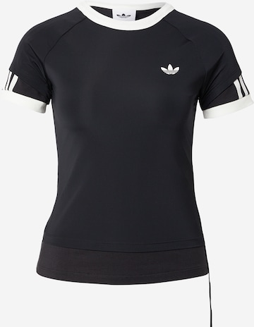 ADIDAS ORIGINALSMajica 'LAYERED CALITEE' - crna boja: prednji dio