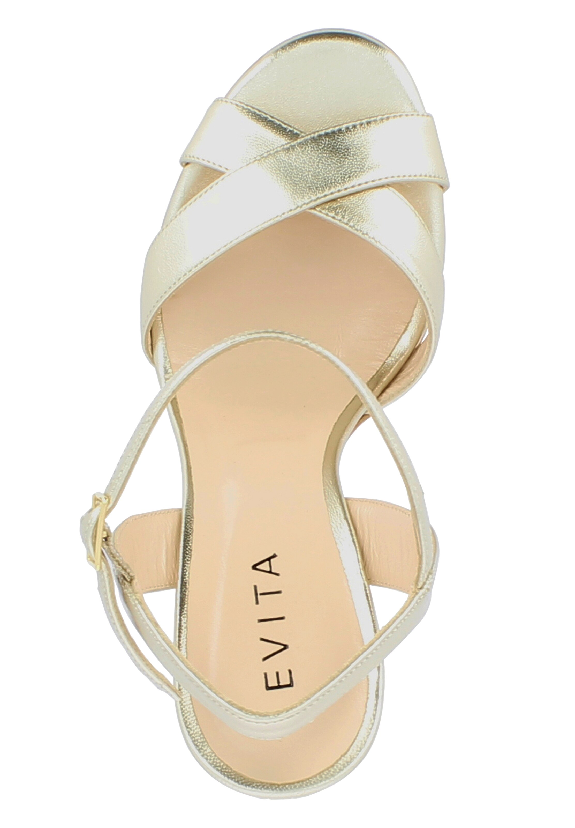 EVITA Strap sandal in Gold