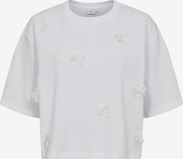 balta NÜMPH Marškinėliai 'NUFLEURA TEE': priekis