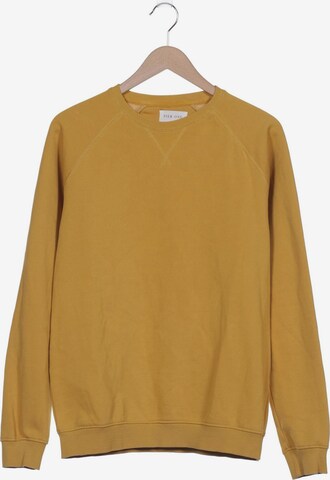 Pier One Sweatshirt & Zip-Up Hoodie in XXL in Yellow: front