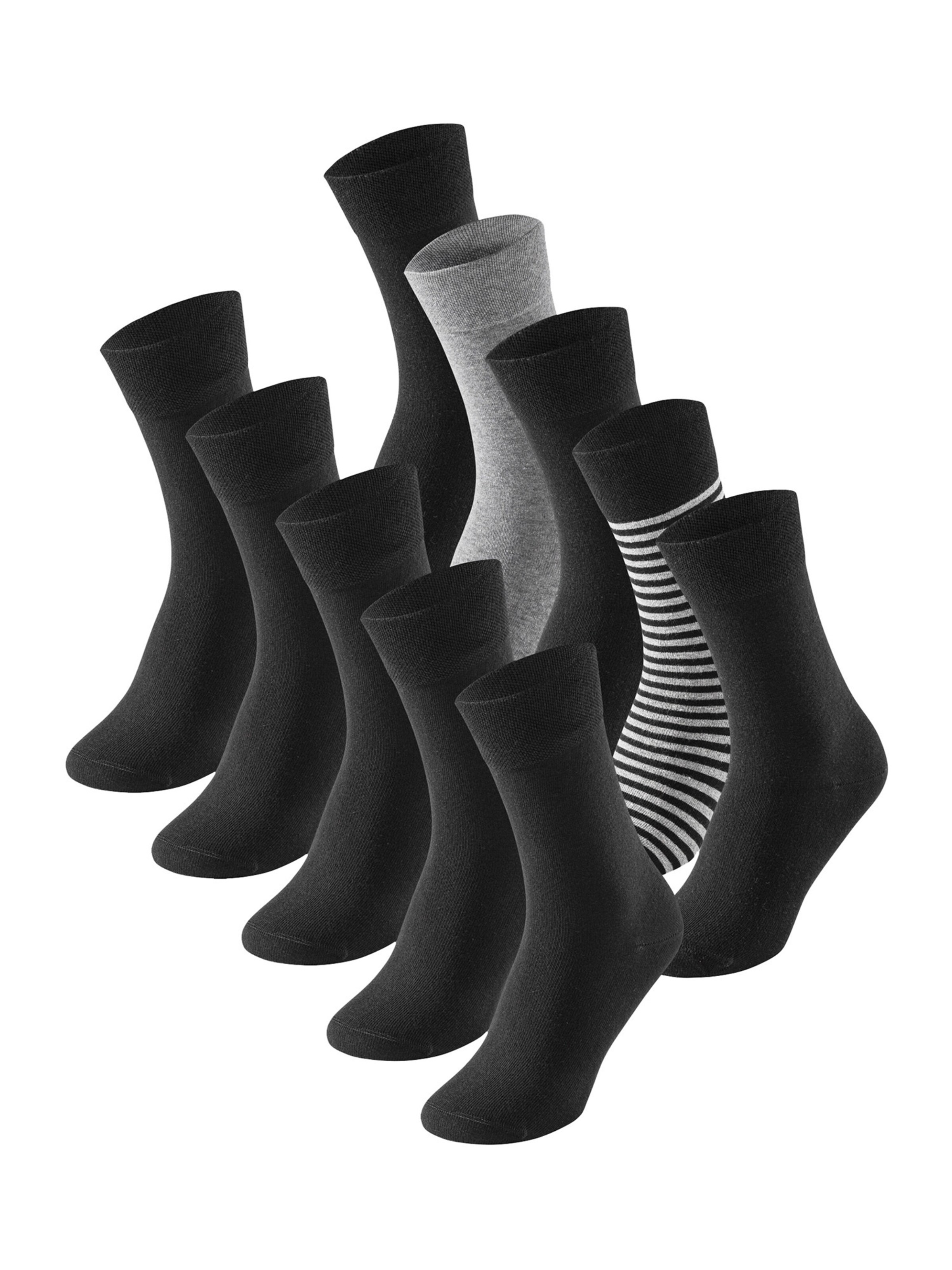 SCHIESSER - Calcetines ' Cotton Fit ' en gris: frente