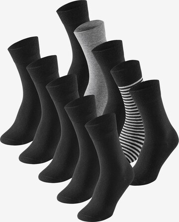 Chaussettes ' Cotton Fit ' SCHIESSER en gris : devant