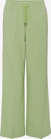 OPUS Wide leg Pleated Pants 'Moliti' in Green: front