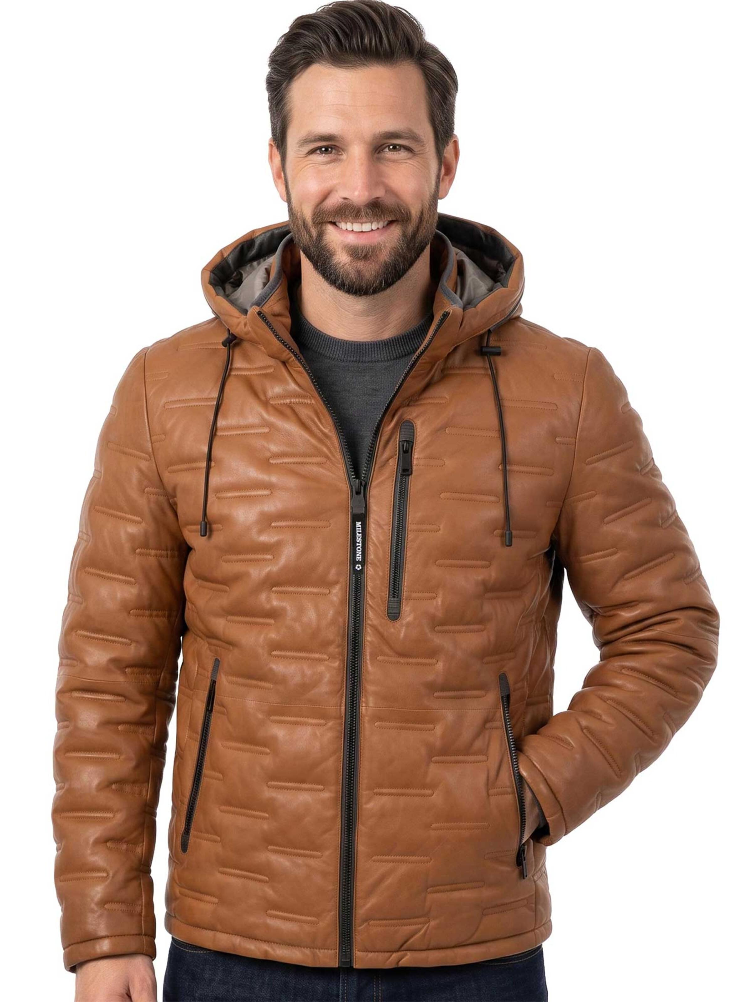 MILESTONE Übergangsjacke 'MSTamino'‌‌‌‌ in Beige: Vorderseite
