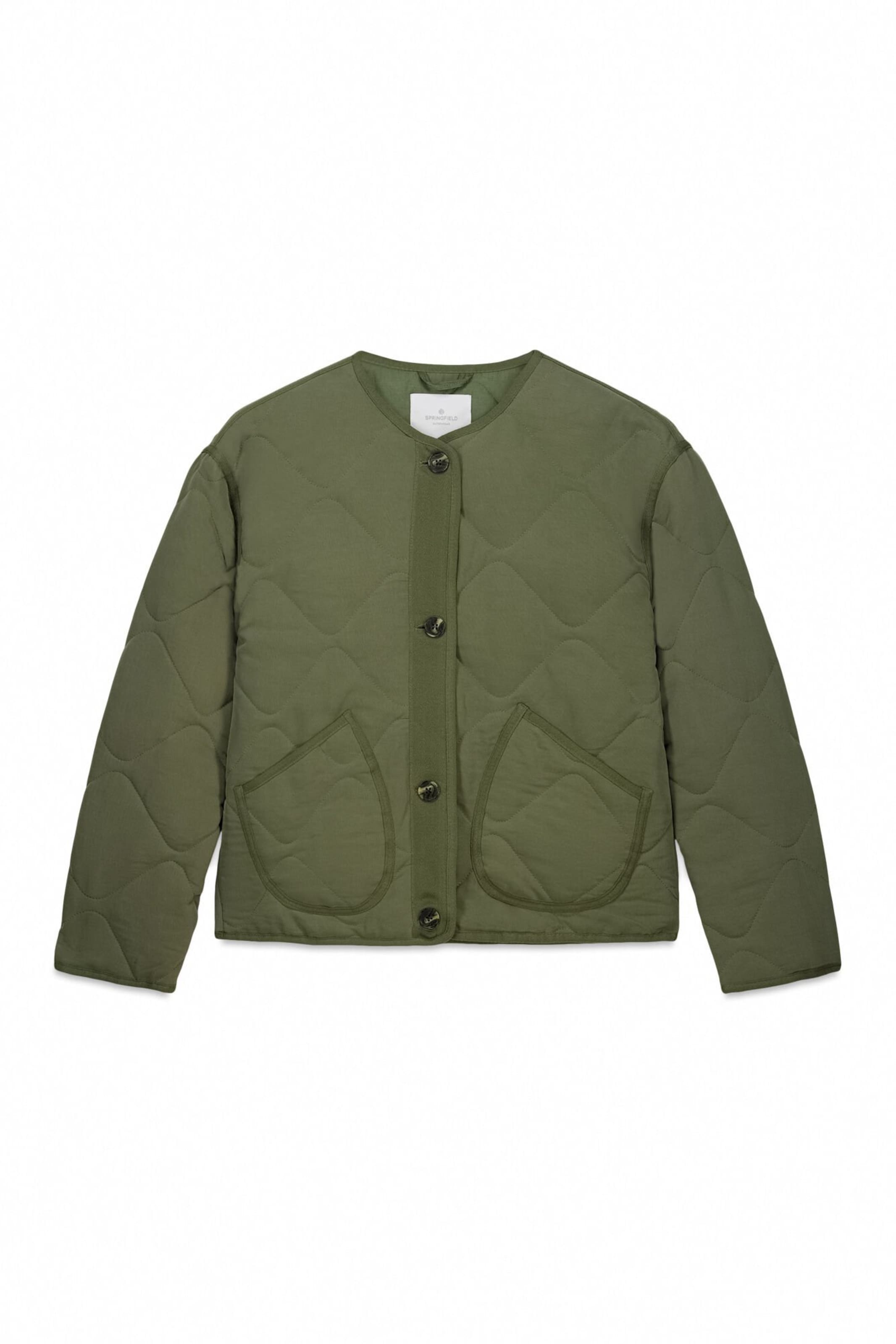 Springfield Tussenjas in Groen: voorkant