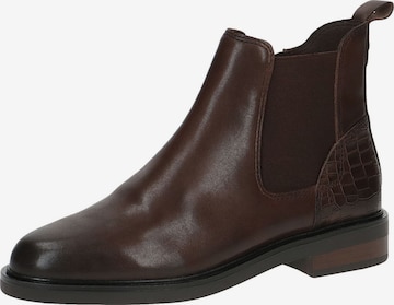 CAPRICE Chelsea boots in Bruin: voorkant