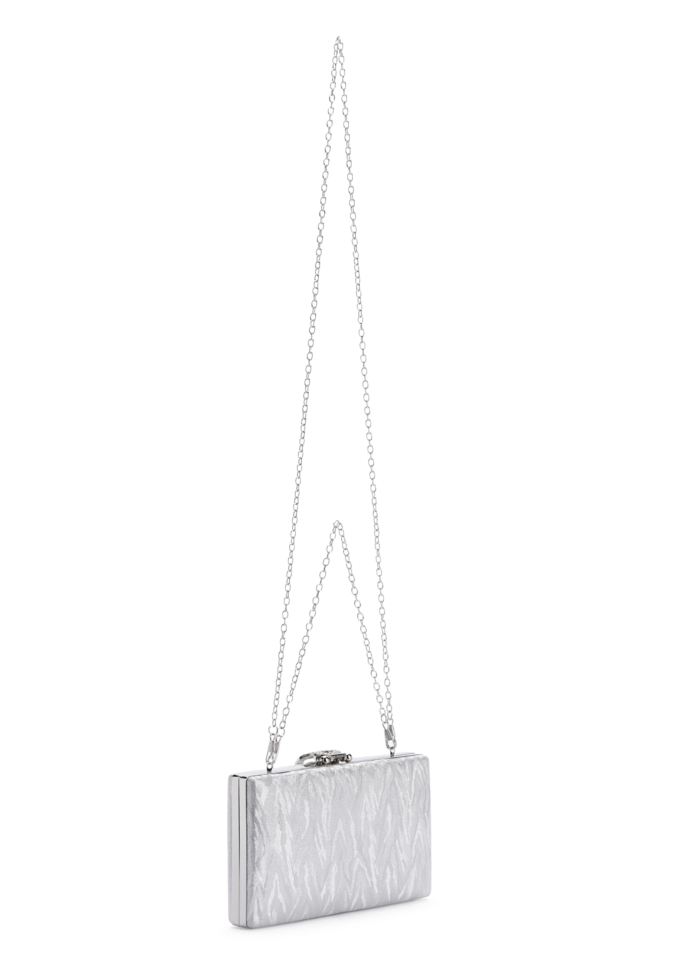 faina Clutch in Silver