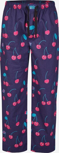 Lousy Livin Pyjamahose 'Cherries' in blau, Produktansicht