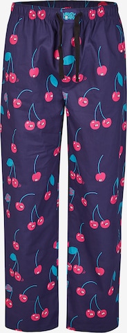 Lousy Livin Pajama Pants 'Cherries' in Blue: front