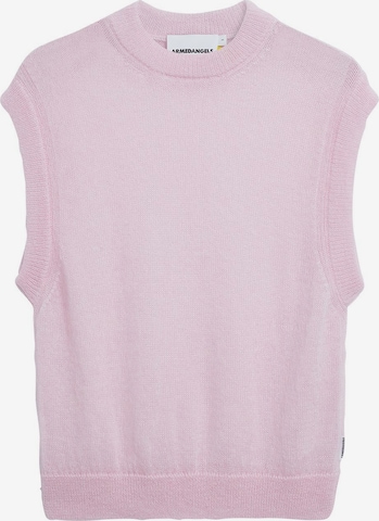 ARMEDANGELS Gebreide bodywarmer in Roze: voorkant