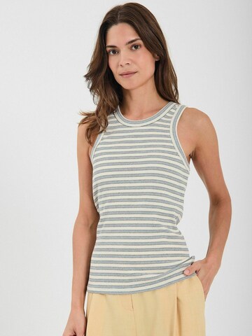 Haut ' Cafia ' NORR en bleu : devant