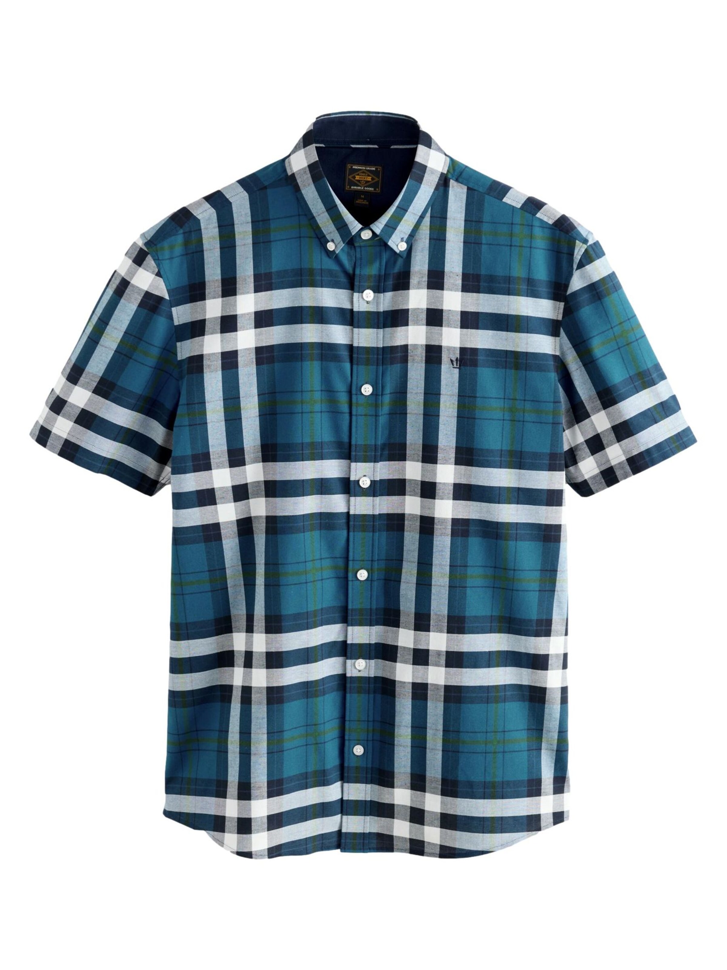 Next Regular fit Button Up Shirt in Blue: front