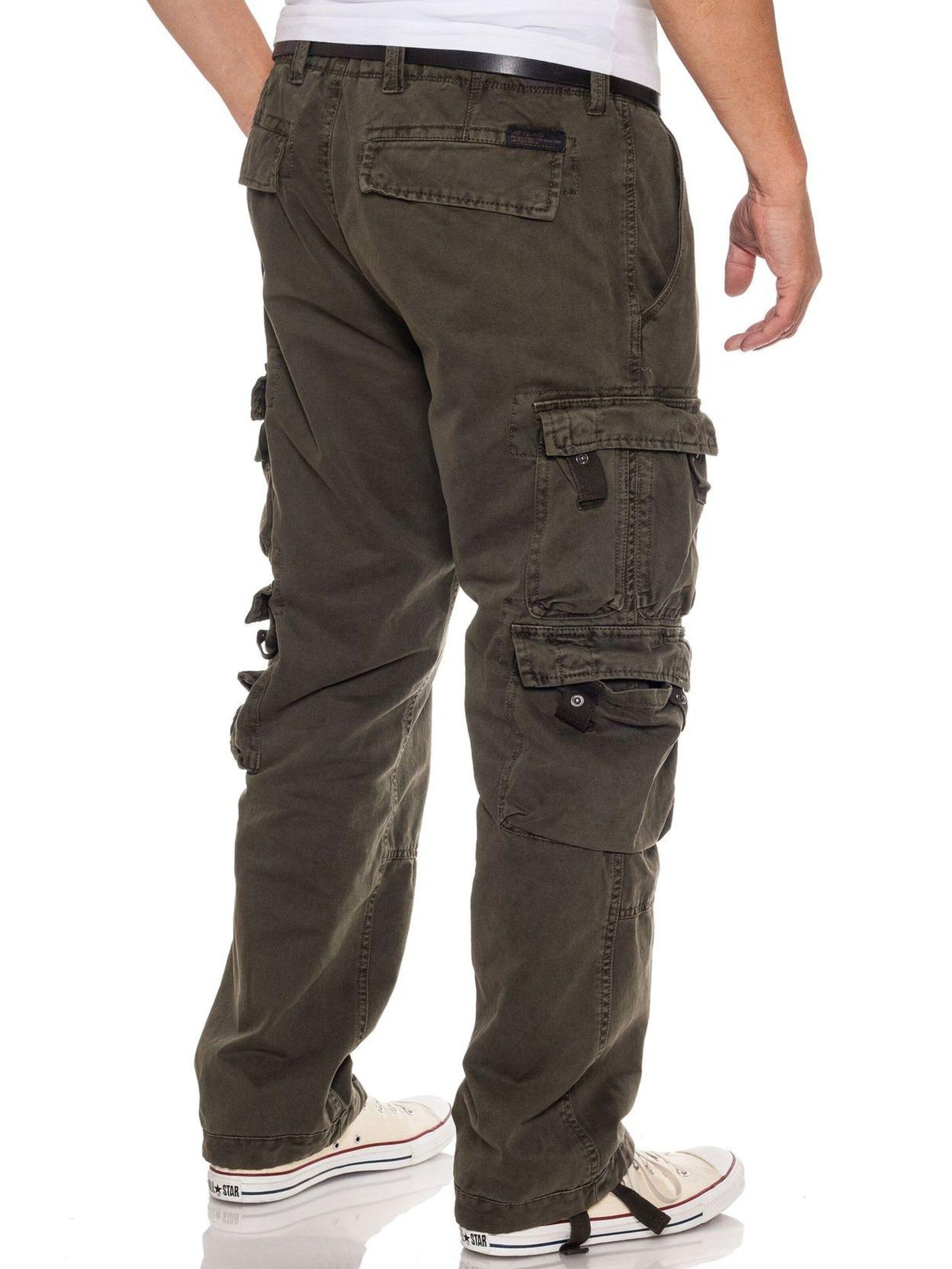 JET LAG Regular Cargo Pants 'FW 011' in Green