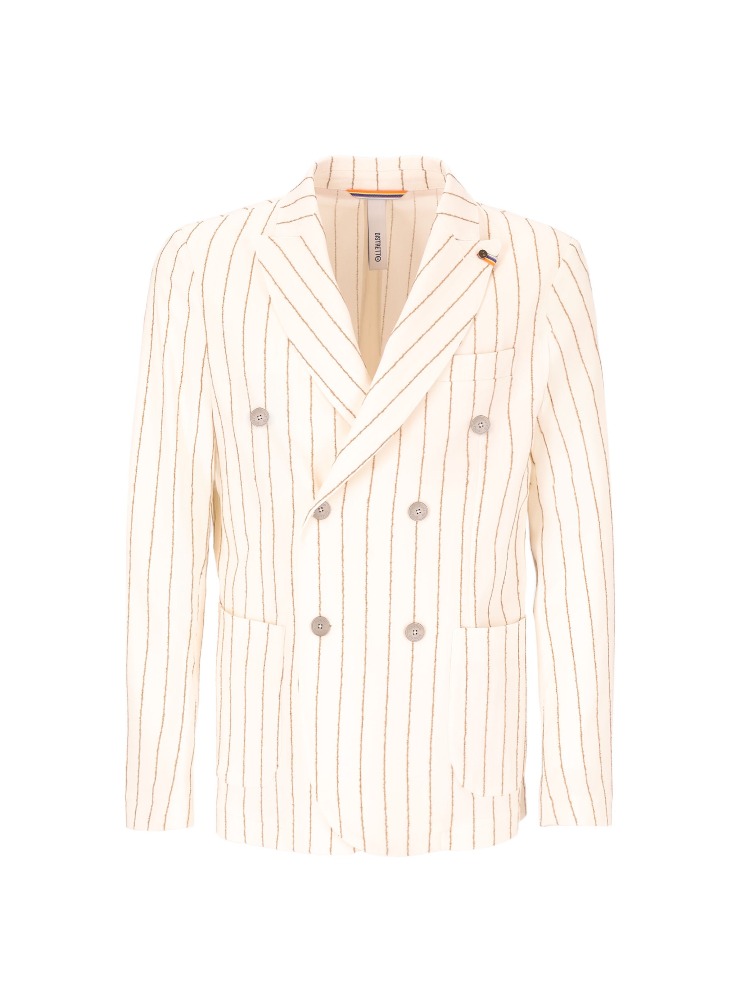 Distretto12 Slim Fit Sakko 'Paco' in Weiß: Vorderseite