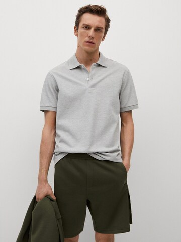 MANGO MAN Poloshirt 'REA' in Grau: predná strana