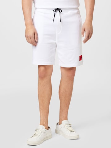 HUGO Regular Shorts 'Diz' in Weiß: predná strana