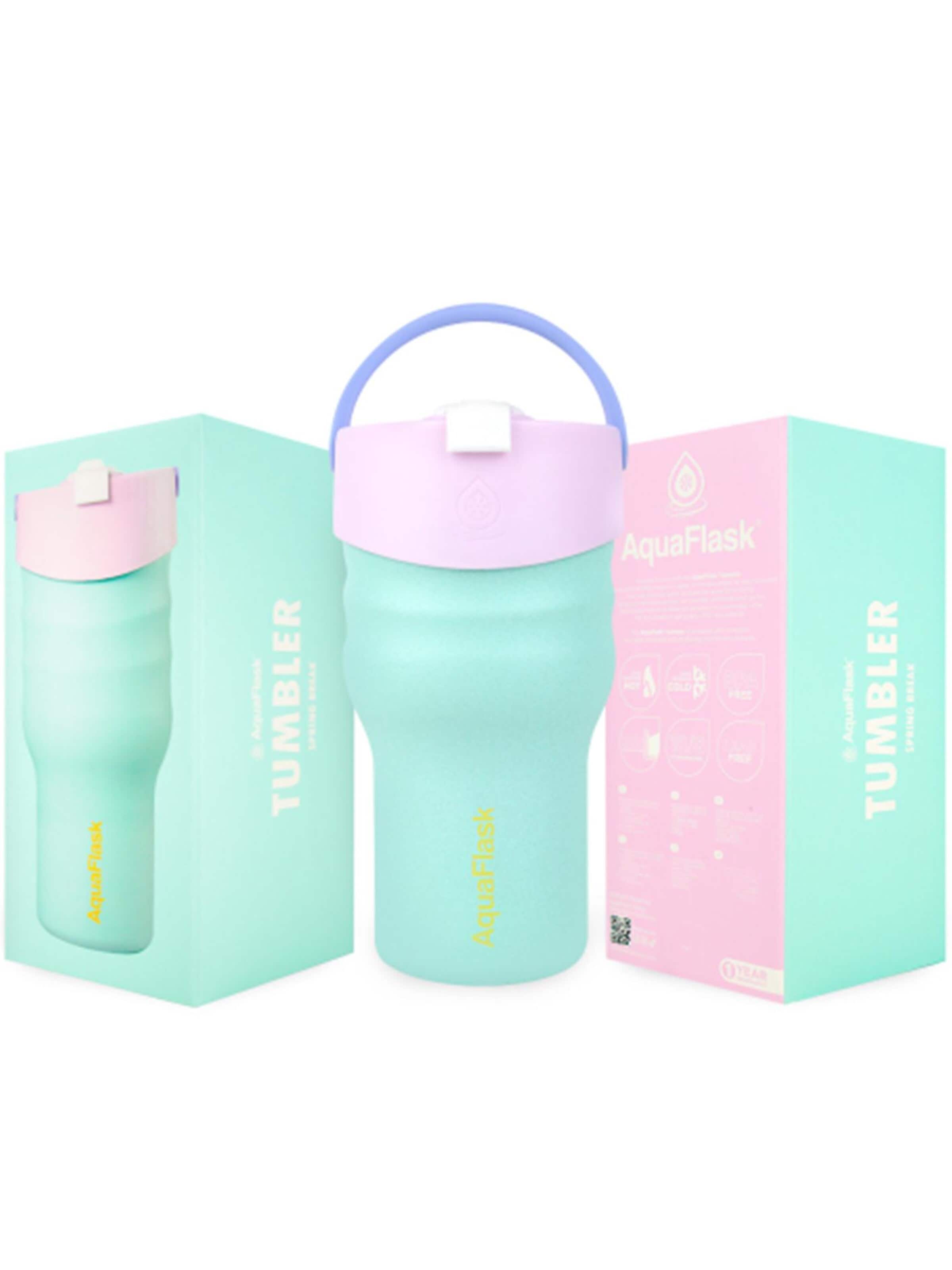 AquaFlask Láhev na vodu 'AquaFlask Termoláhev TUMBLER 591 ml' – modrá
