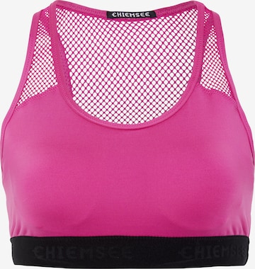 CHIEMSEE Regular Sports Bra in Pink: front