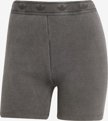 ADIDAS ORIGINALS Skinny Leggingsit 'Ribbed Booty' värissä musta: etupuoli