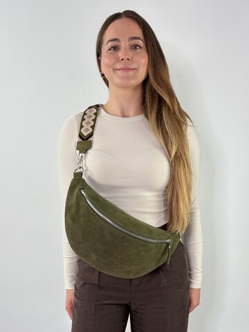 lePelou Gürteltasche 'TRAMA' in Grün