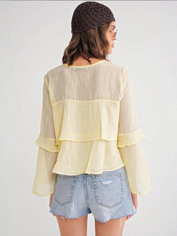 Camicia da donna 'Blusen' di MixRay in giallo