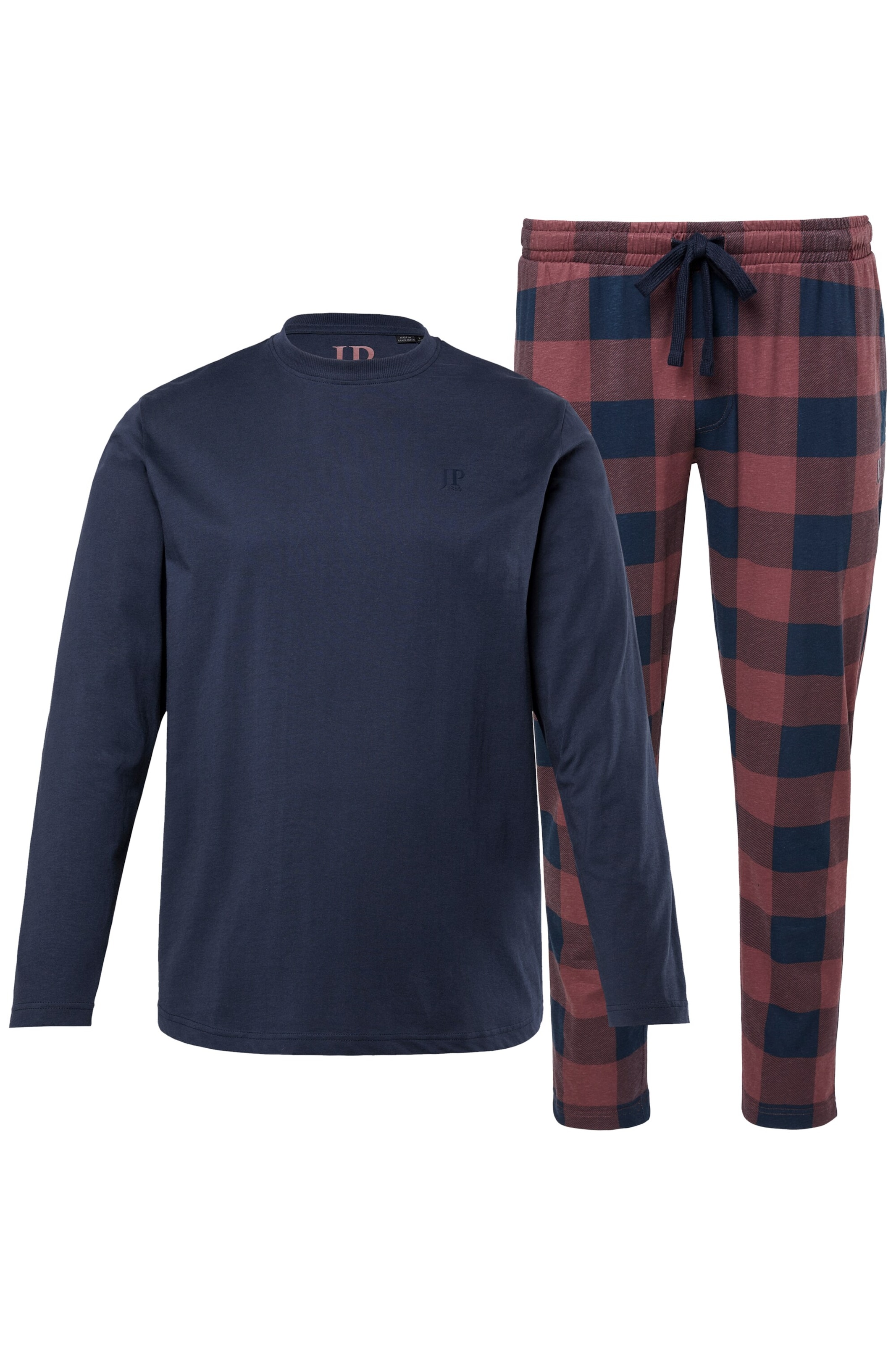 JP1880 Pyjama lang in Blauw: voorkant