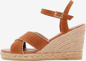 Sandalo di Derimod in marrone: frontale