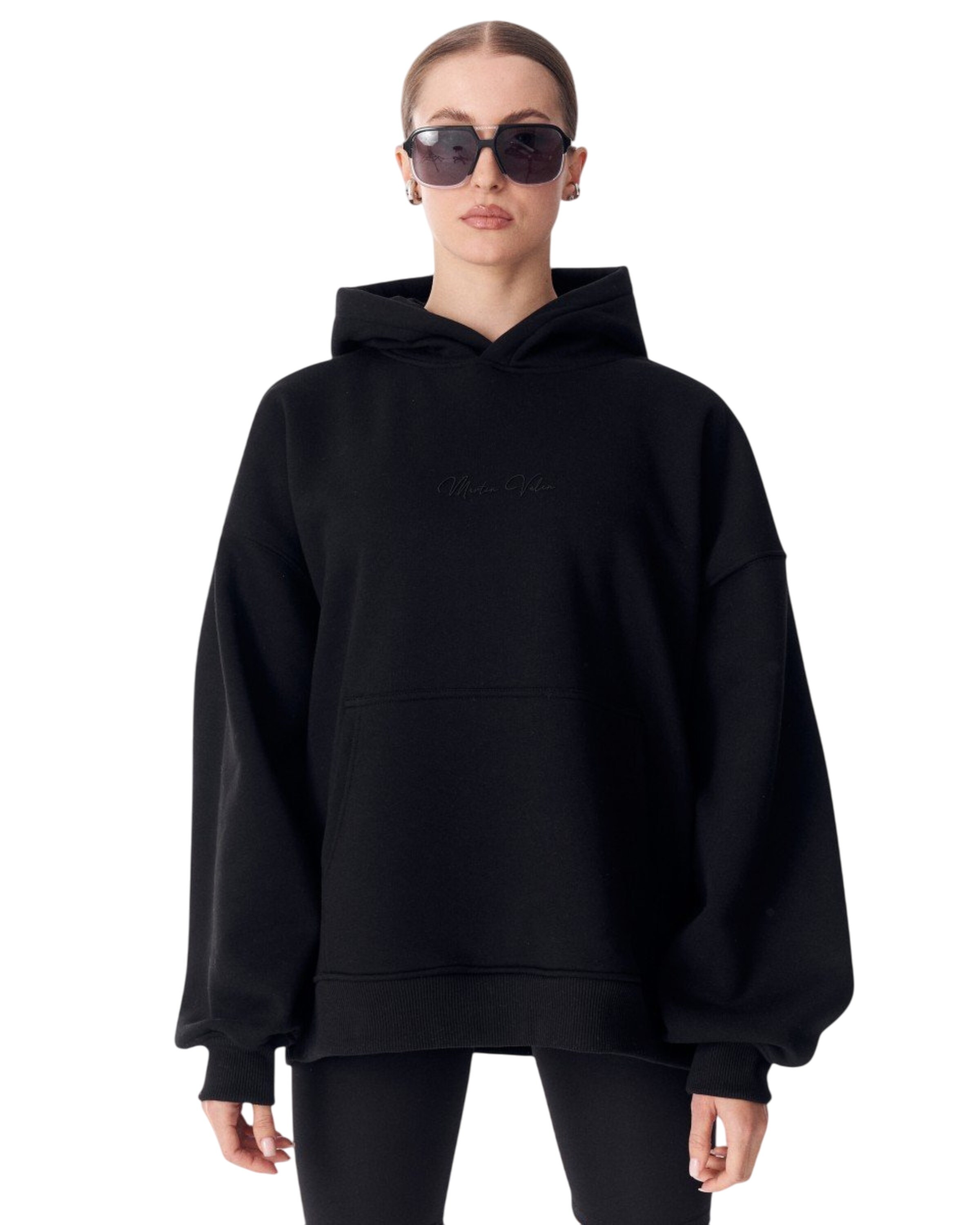 MARTIN VALEN Sweatshirt in Zwart