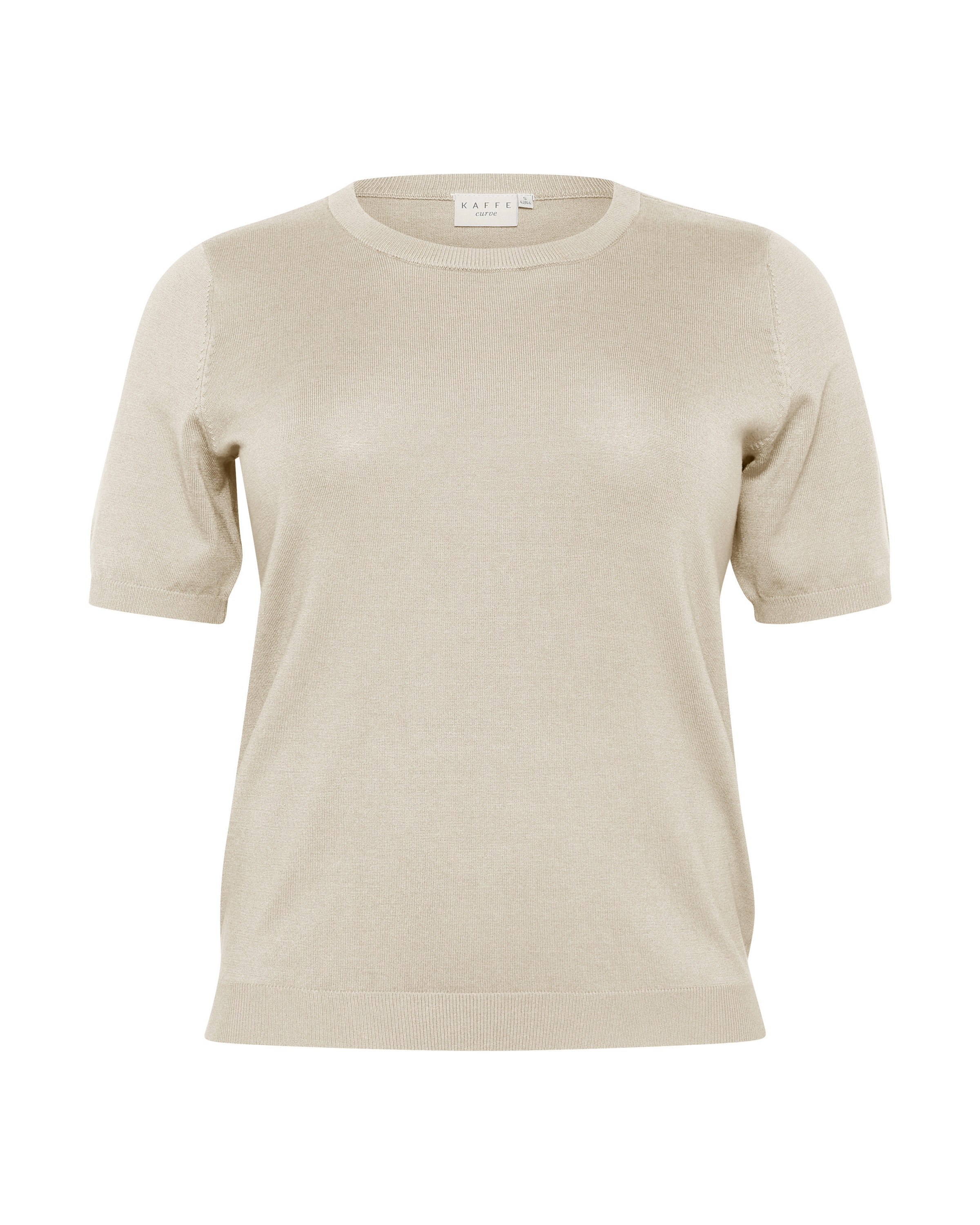 KAFFE CURVE Trui &#x27;KC Lizzy&#x27; in Beige: voorkant