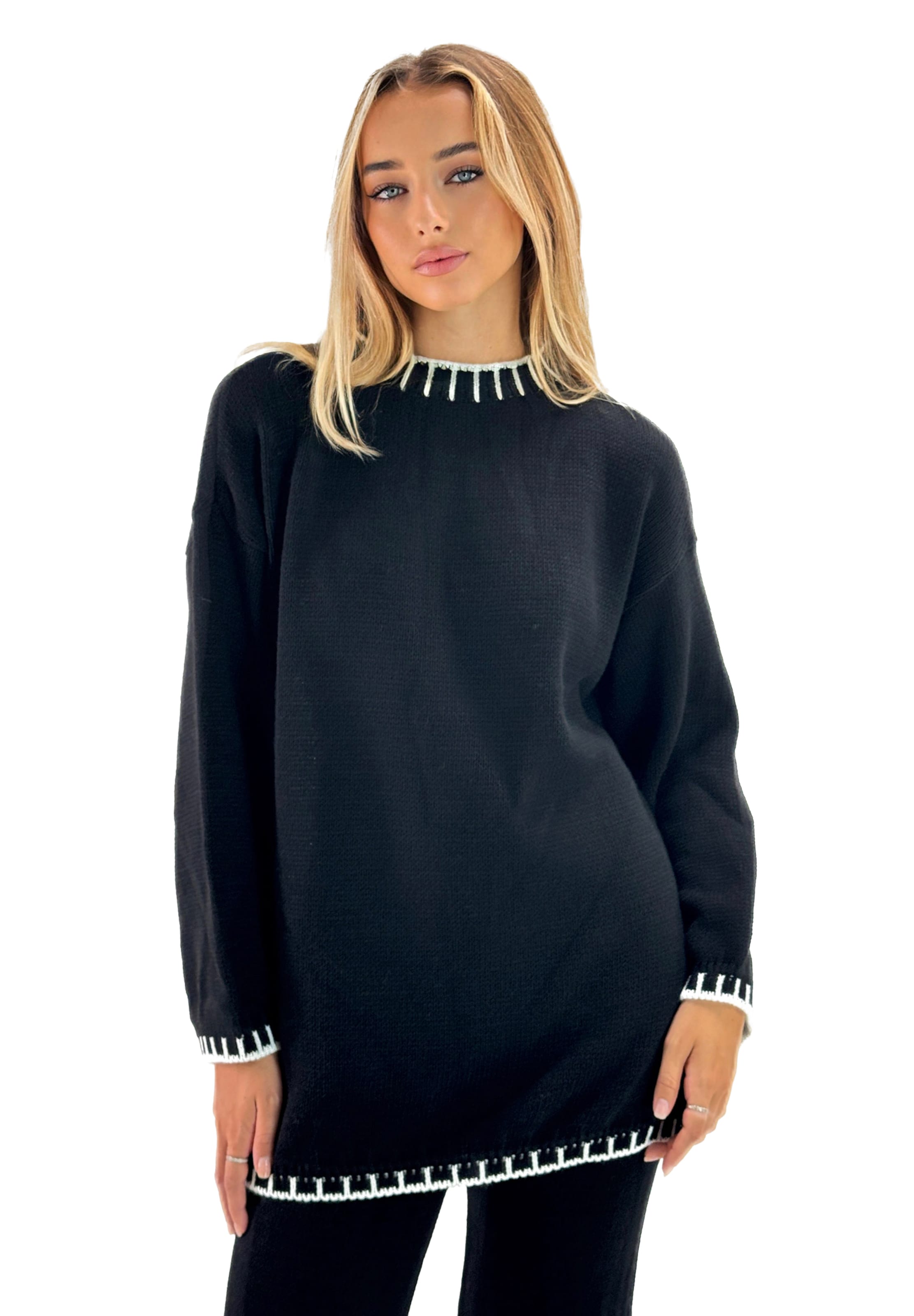 Elara Regular Pantsuit in Black