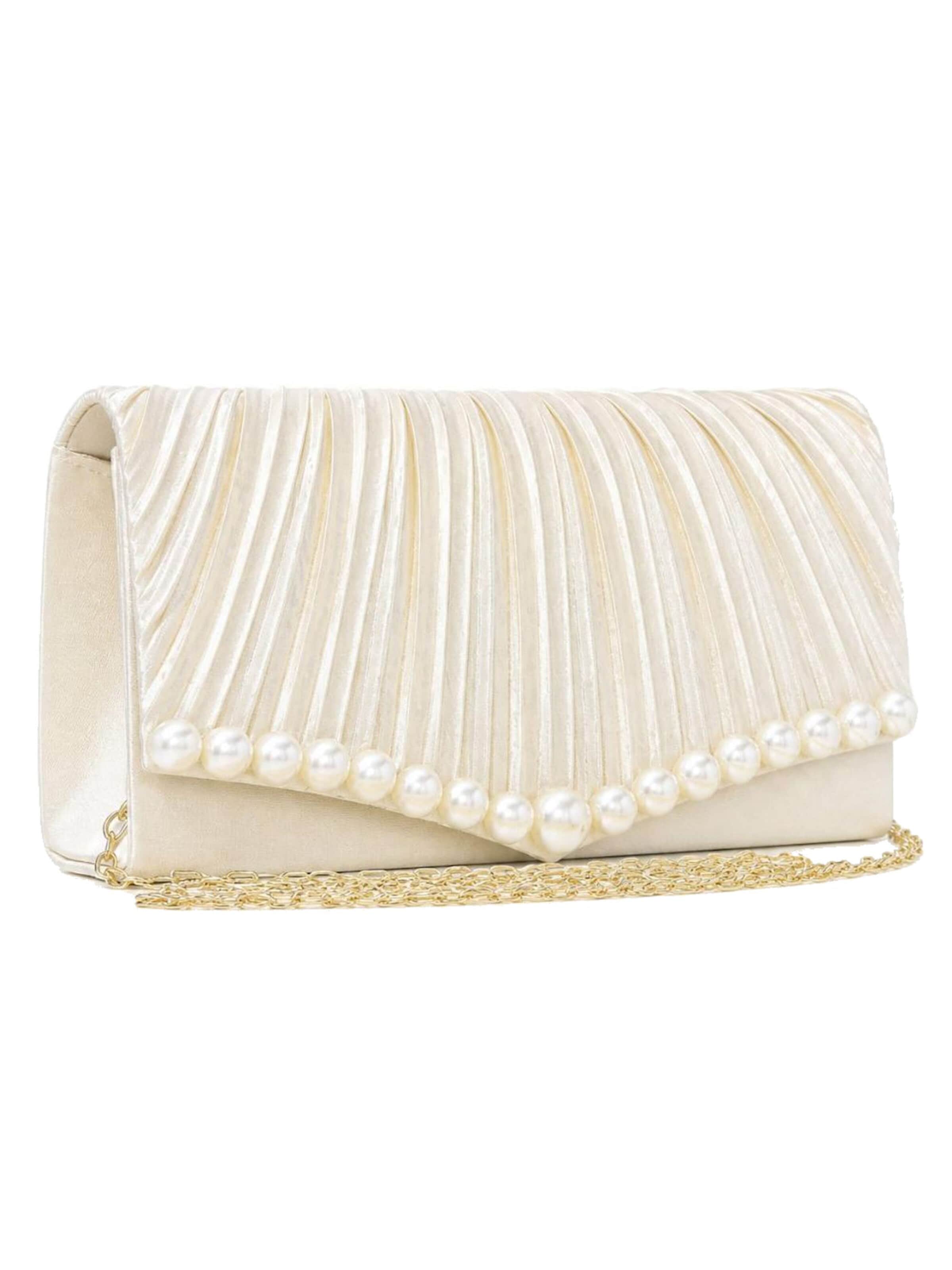 Tomshop24-7 Clutch 'Tamara' in Beige: front