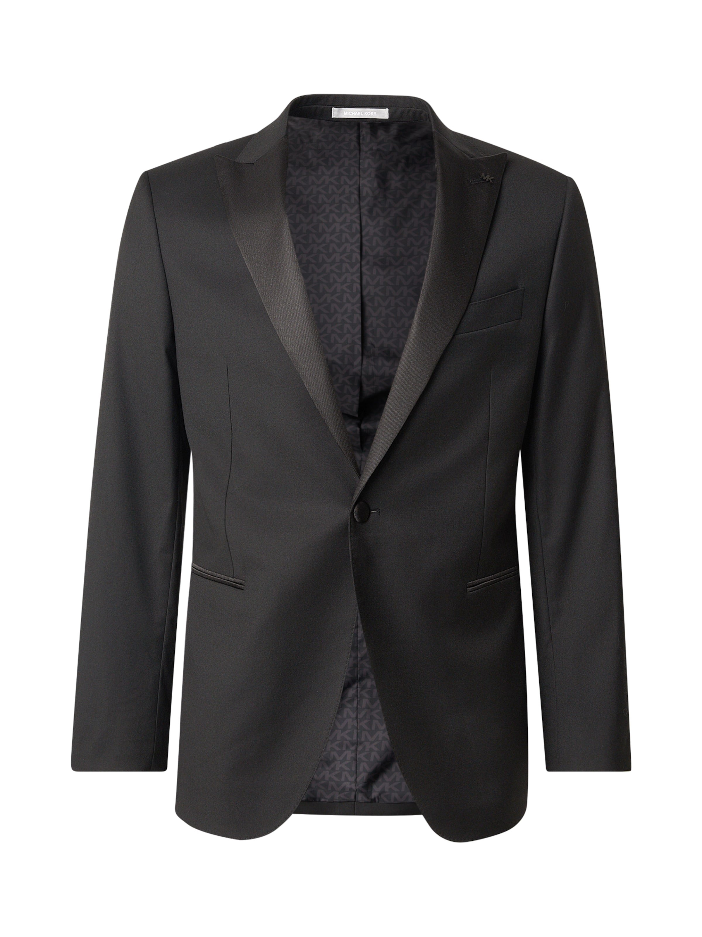 Michael KorsRegular Fit Poslovni sako - crna boja: prednji dio