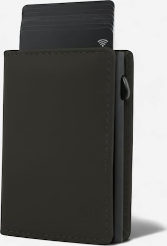 Akaroa Portemonnaie 'Slim Wallet Pelle II' in Schwarz: Vorderseite