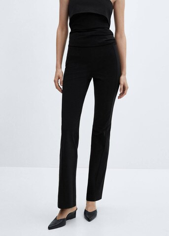 MANGO Bootcut Bukser 'Bengal' i sort: forside