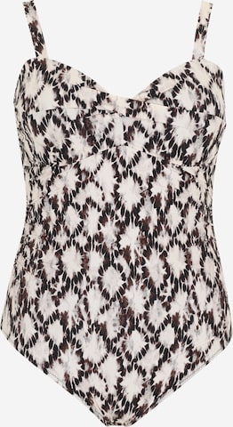 ONLY Carmakoma - Bustier Traje de baño 'CARELLY' en azul: frente
