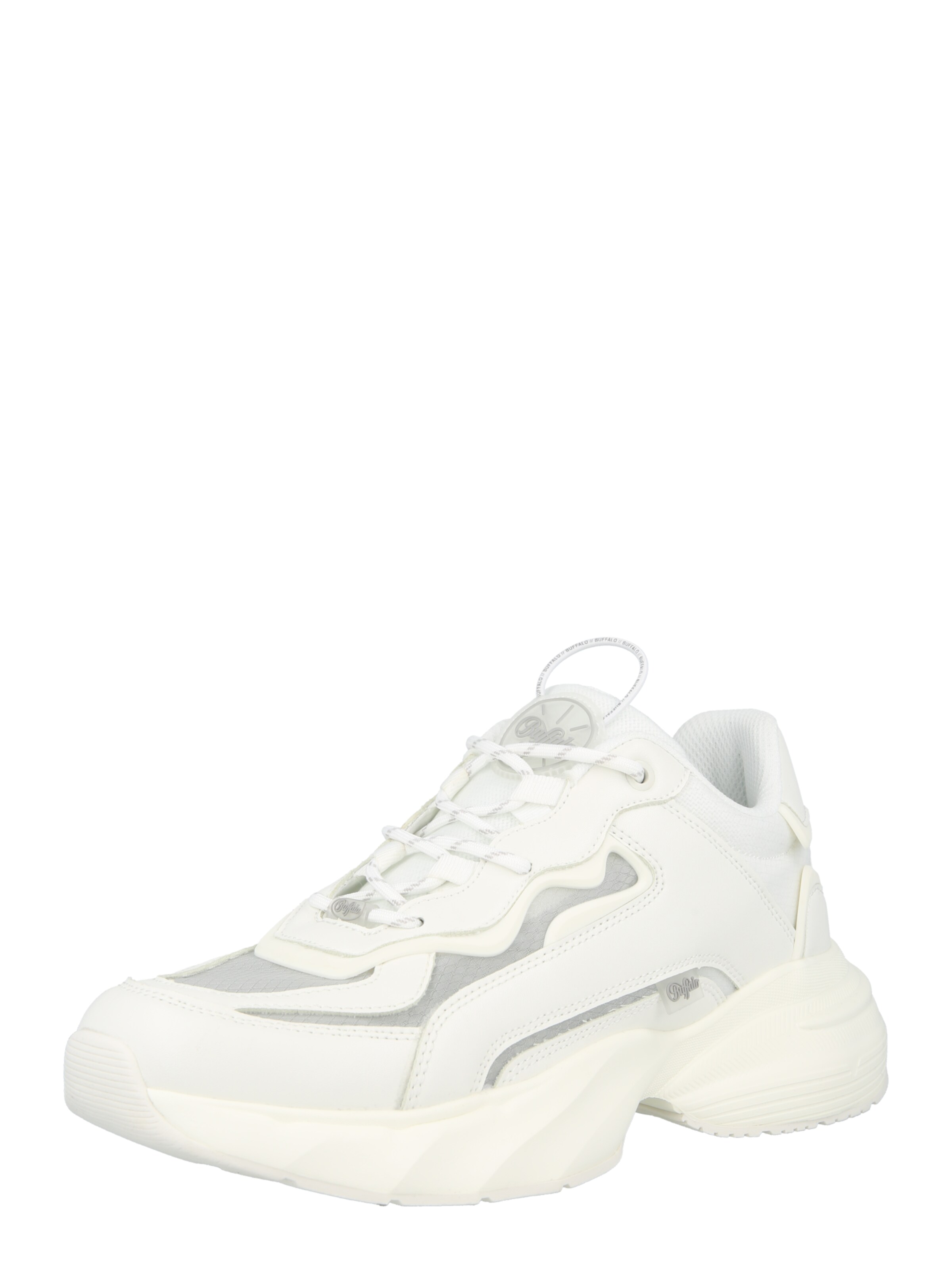 BUFFALO Baskets basses 'GIANNA TWO' en gris clair / blanc, Vue avec produit