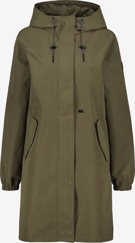 Alife and Kickin Between-seasons parka 'Frizzi' in Green: front