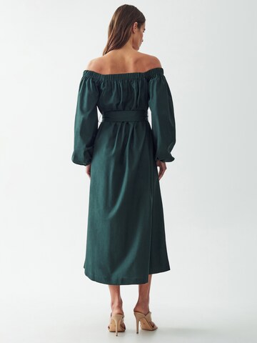 Robe Willa en vert : derrière