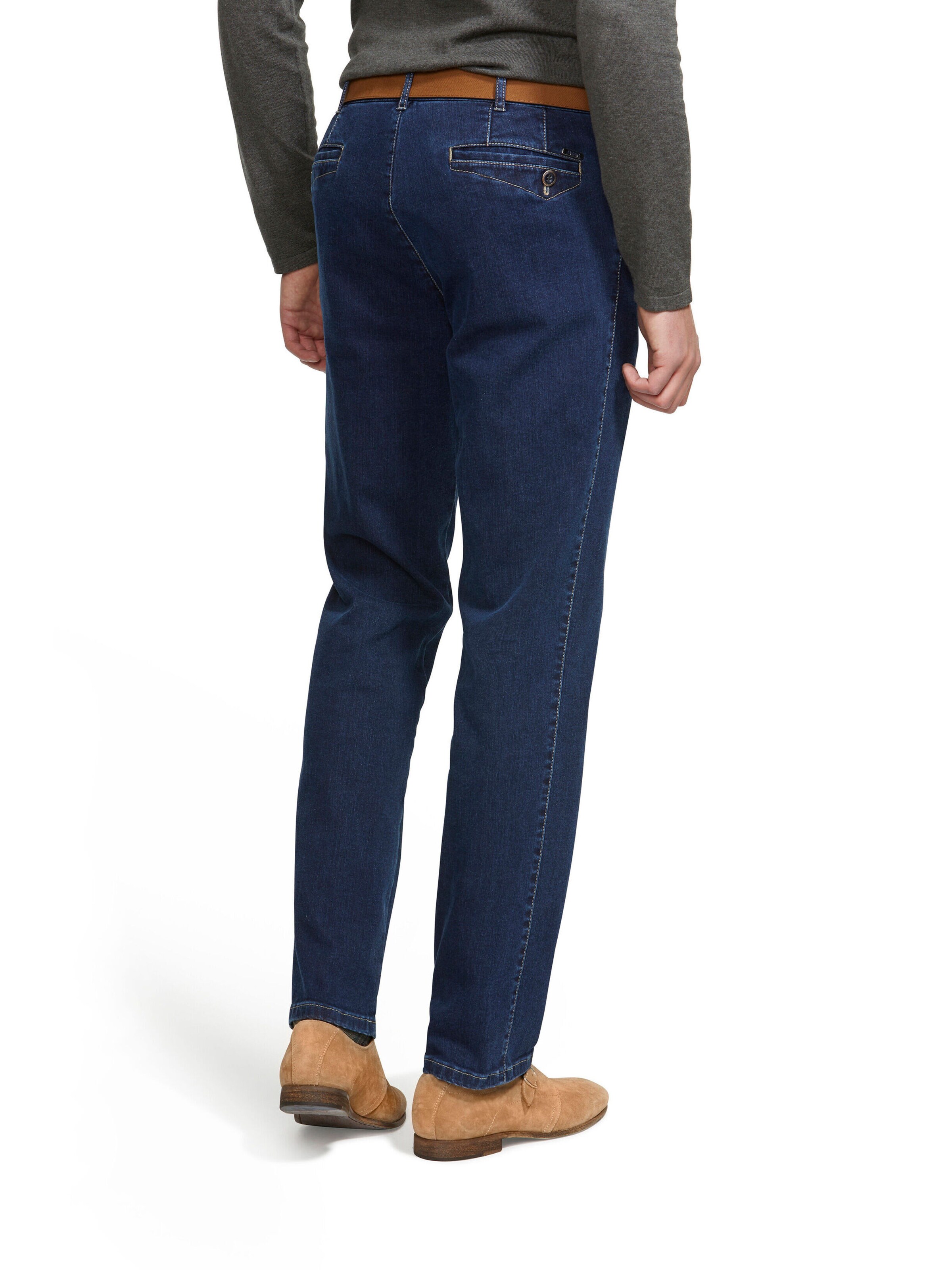 MEYER Slimfit Jeans 'Dublin' in Blauw