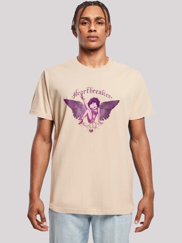 T-Shirt 'Betty Boop Heartbreaker Tattoo' F4NT4STIC en beige : devant
