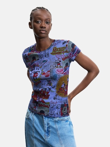 Desigual - Camiseta 'Mickey' en lila: frente