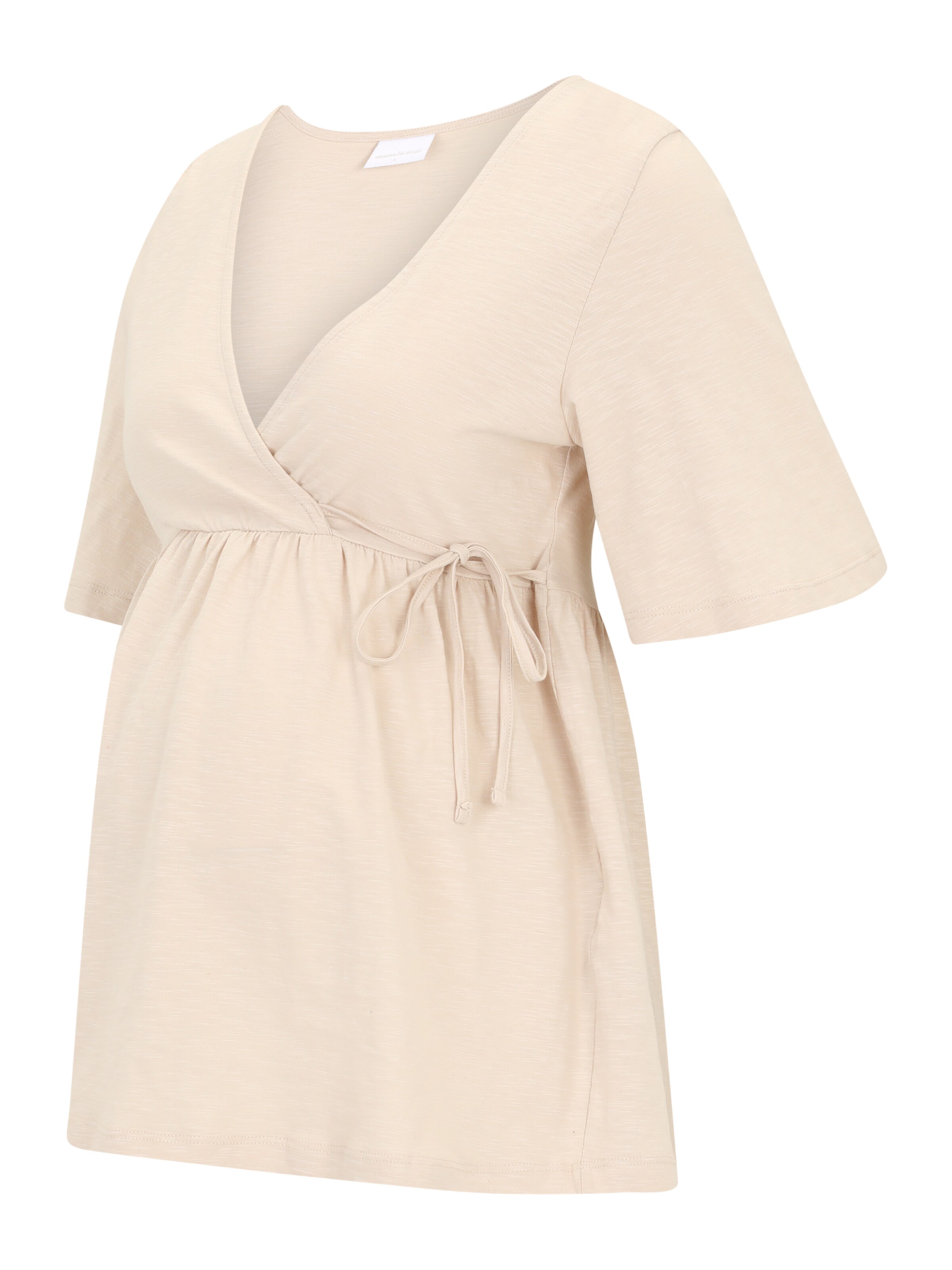 Maglietta 'MLKalyna Tess' di MAMALICIOUS in beige: frontale