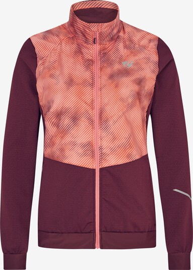ZIENER Athletic Jacket 'Narina' in Grey / Orange / Wine red, Item view