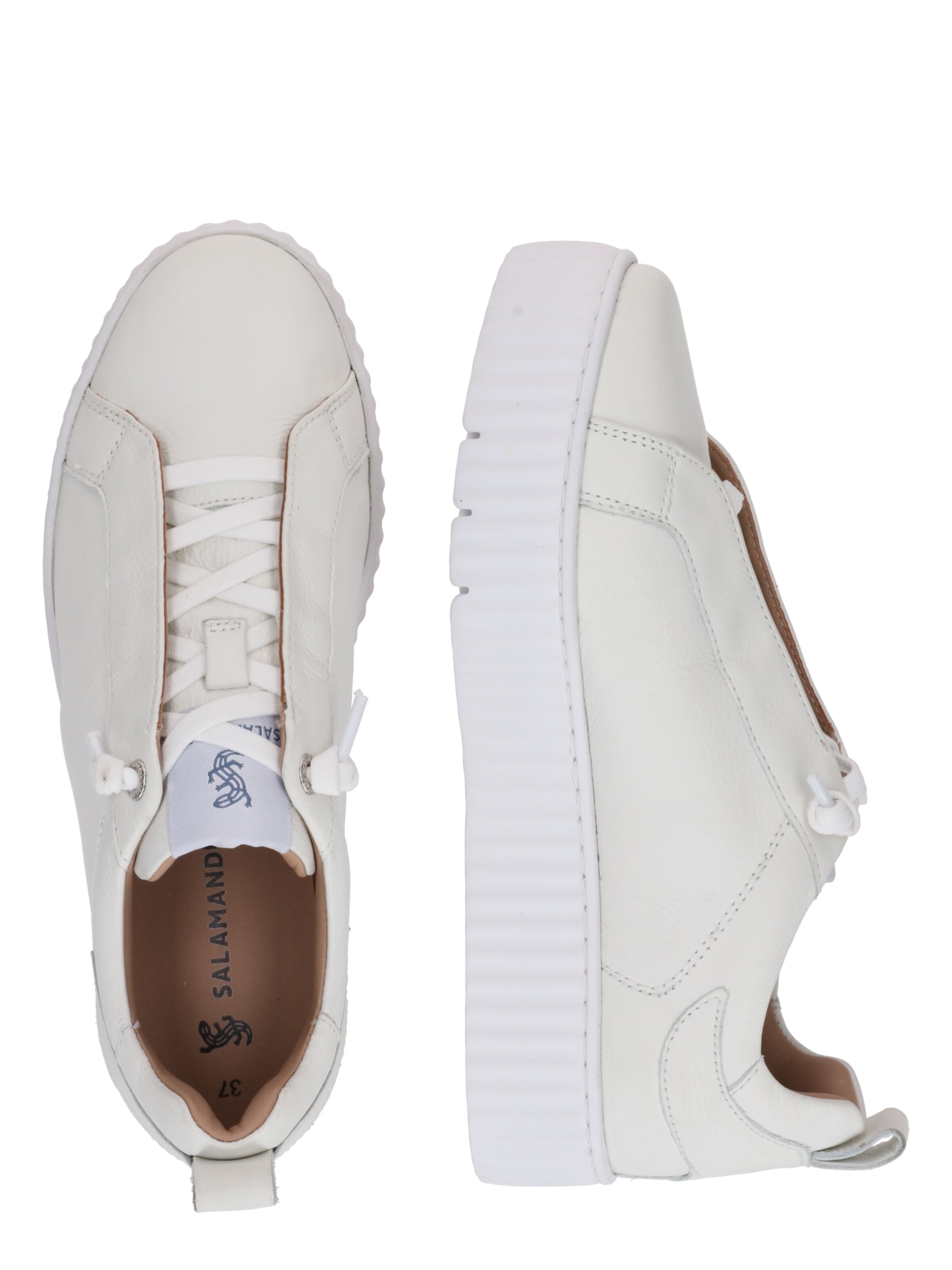 SALAMANDER Platform trainers in White